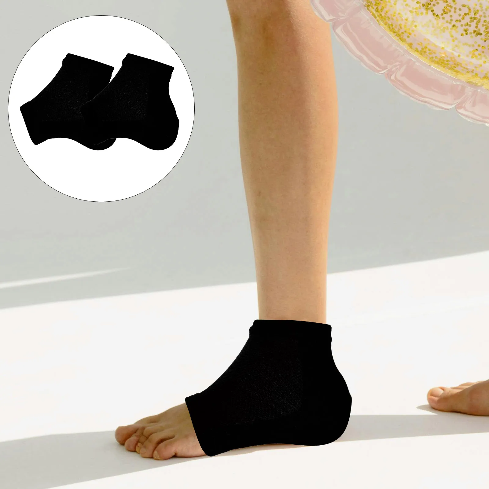 

Height Heel Pads Invisible Booster Pads Lightweight Elastic Comfortable Footwear Wearable Heel Cushion Inserts Inserts