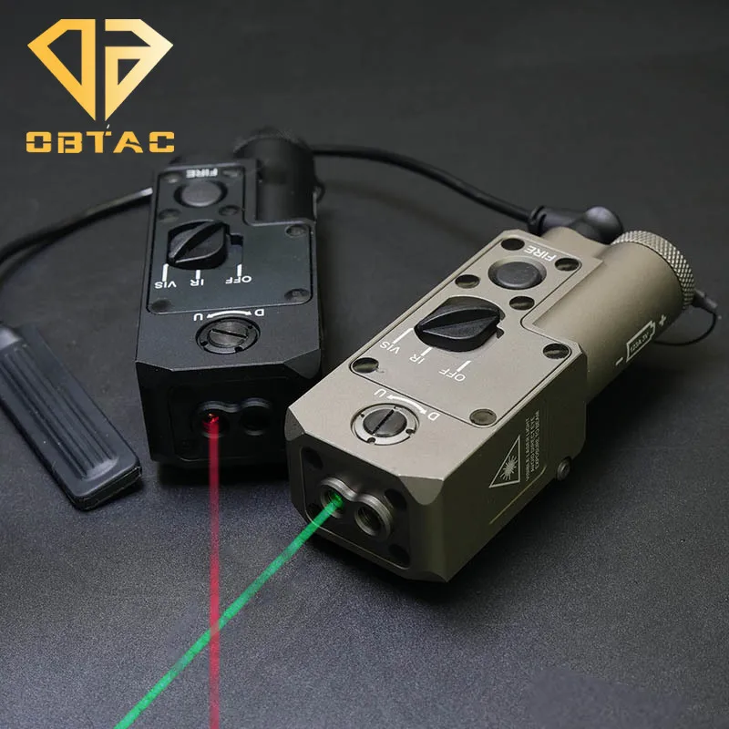 Imagem -03 - Metal Cqbl1 Vermelho Verde ir Laser Pointer Tático m4 Ar15 Airsoft Caça Laser Sight 20 mm Picatinny Trilho