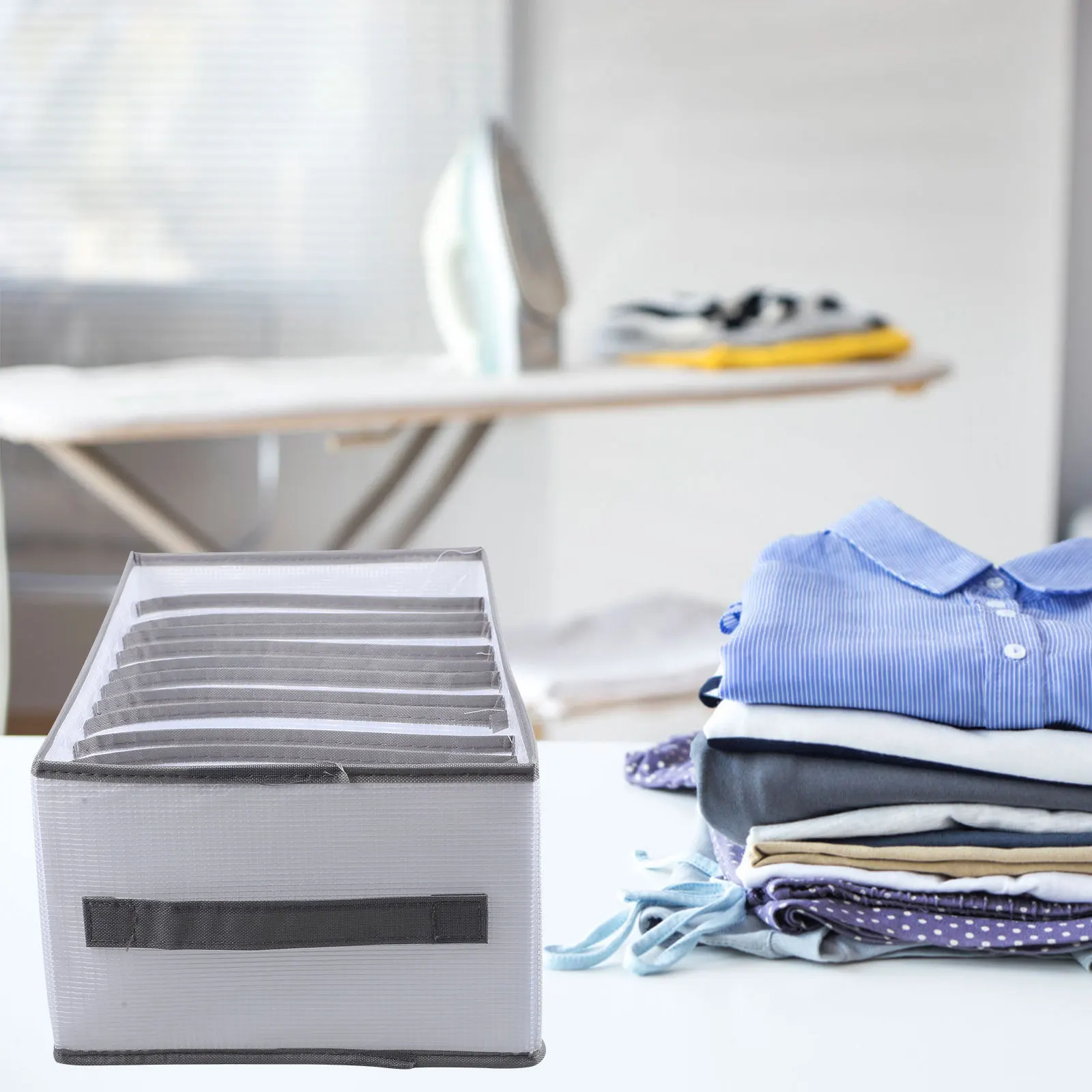 

Wardrobe Storage Box 12 Grids High-Quality PP Oxford Cloth Underwear Organizer Socks Divider Drawer Organizer Closet