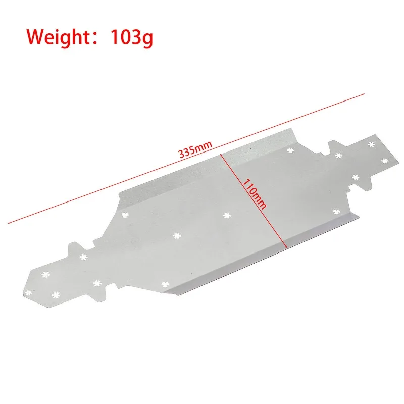 1/10 Leilalo XTS F10 Rally Car Stainless Steel Chassis Guard Plate / Armor / Skid Plate - Scratch-Resistant (LY167)