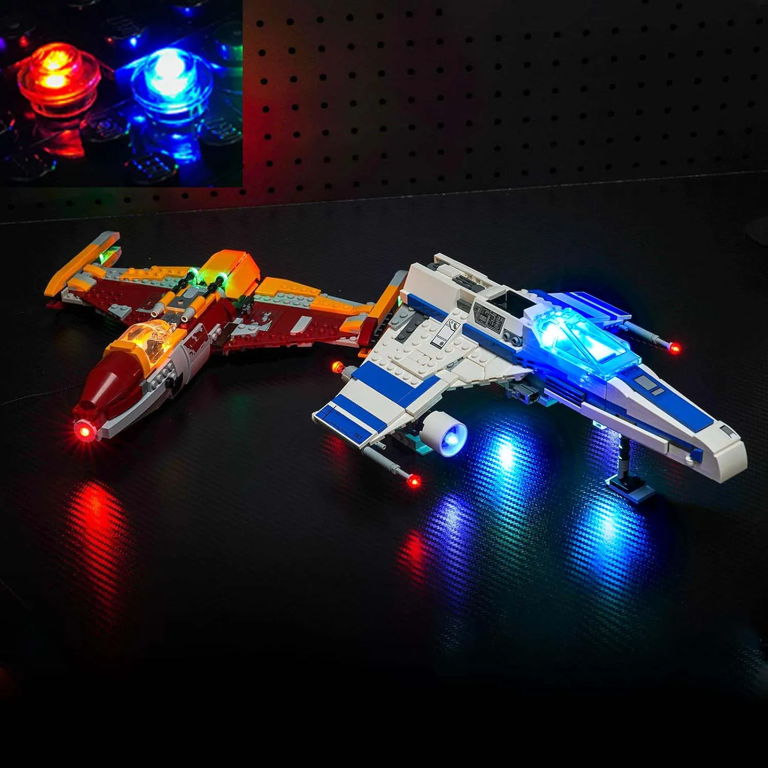 USB Lights Set for Lego Republic E-Wing vs. Shin Hati’s Starfighter 75364 Building Set - (NOT Included LEGO Model)