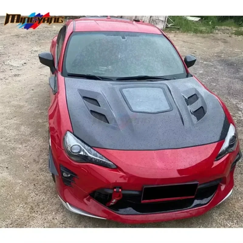 High Quality Mingyang Tuning  Carbon Hood Bonnet With Mirror  For GT86 BRZ