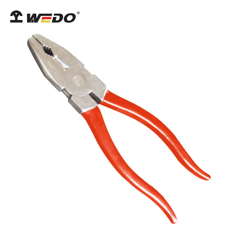 WEDO High Quality Plastic Dipped Handle 6IN 8IN Universal 150mm 200mm Titanium Lineman Pliers for Industrial