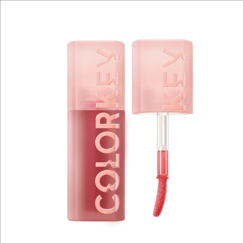 Novo colorkey bolha mancha lábio soro mel espelho hidratante linhas de luz lábio esmalte batom feminino brilho labial cosméticos maquiagem