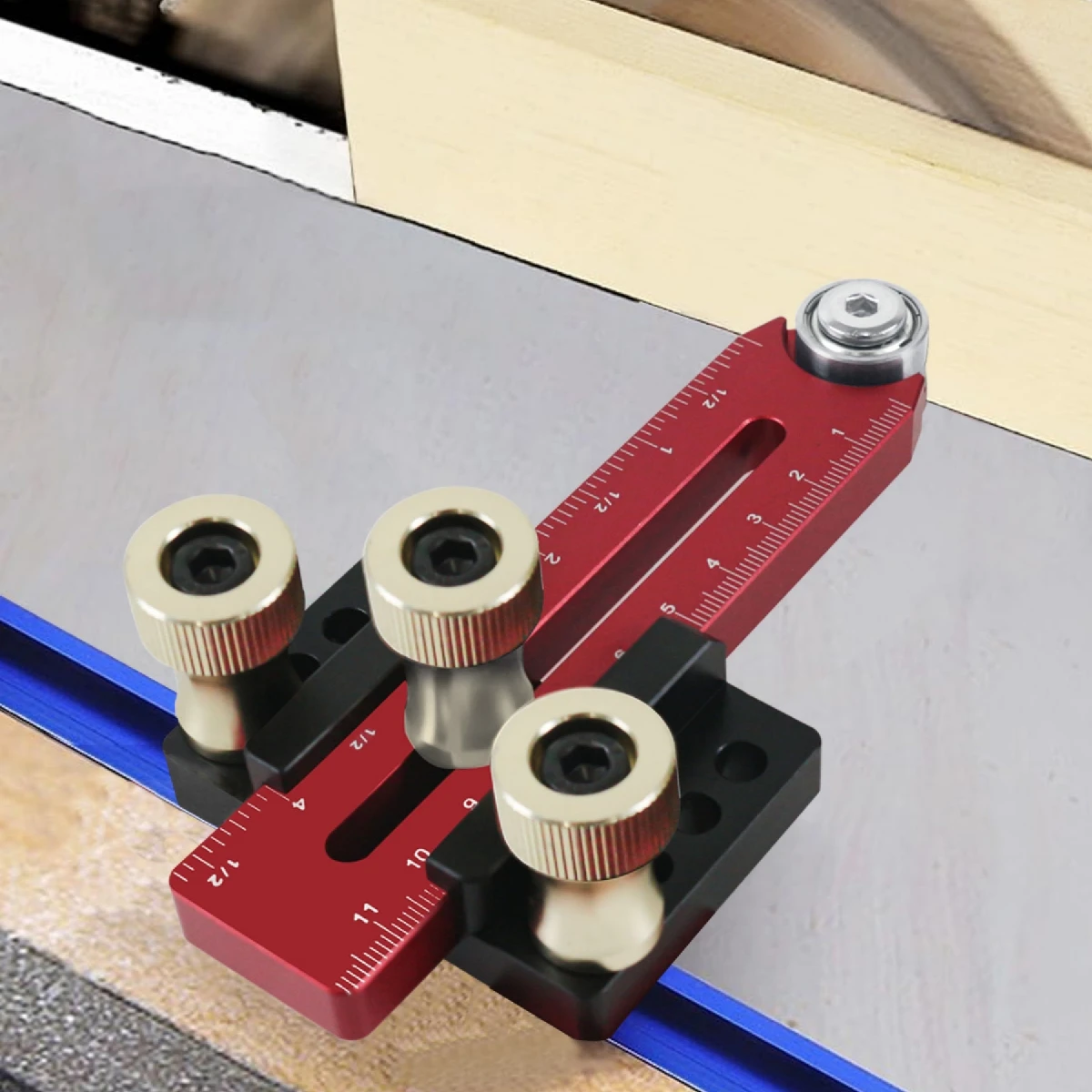 

Thin Rip Jig Table Saw Jig Guide for Making Repetitive Narrow Thin Strip Cuts Fast Thin Ripping Guide Fits 3/8" & 3/4" Slot