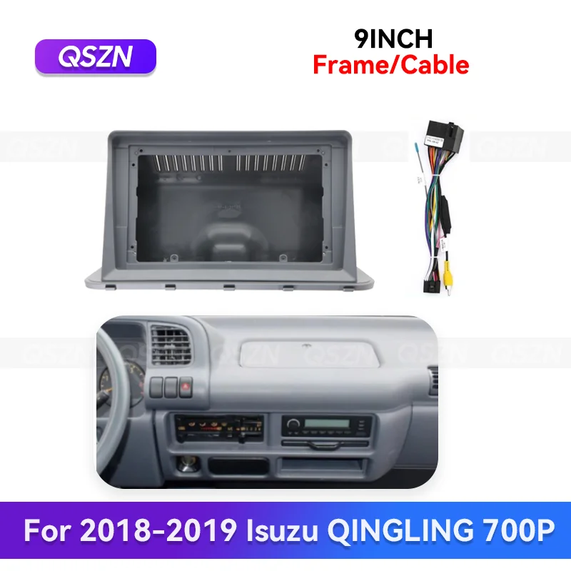 

QSZN 9-дюймовый для Isuzu QINGLING 700P 2018-2019 Android автомобильный радиоприемник стерео рамка GPS MP4 навигация мультимедийный жгут проводов