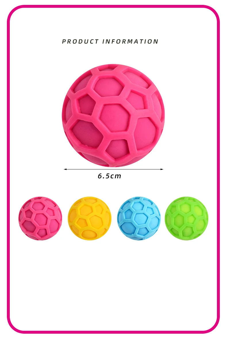 Colorful Vent Ball Safe Squeeze Fidget Toy Adorable Anti-stress Ball TPR Colored Vent Ball Toy Squeezing Toys Relieve Stress