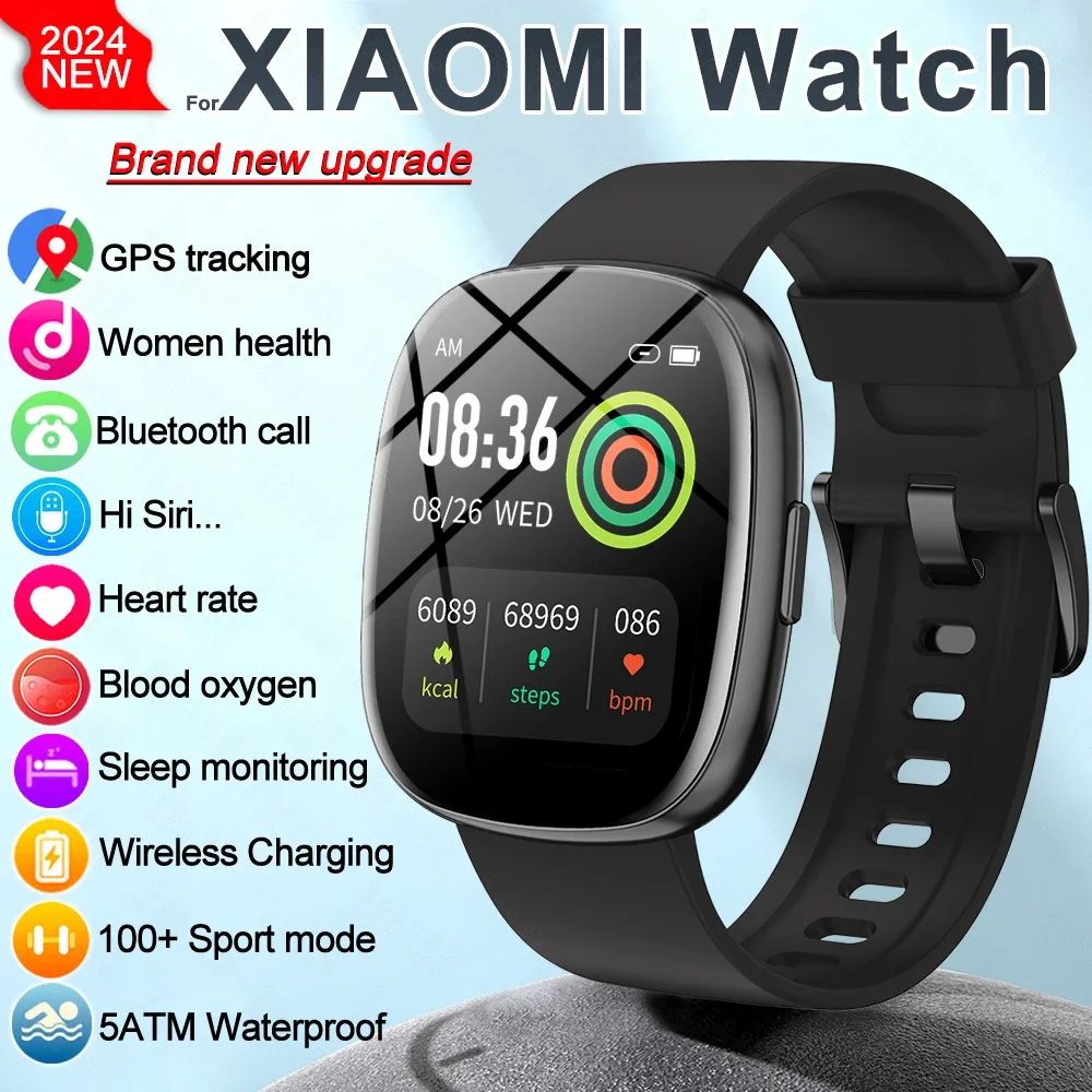 

New For Xiaomi Sports Smart Bracelet Men 1.83-inch HD display screen GPS trackr Heart rate Waterproof Bluetooth call Smartwatchs