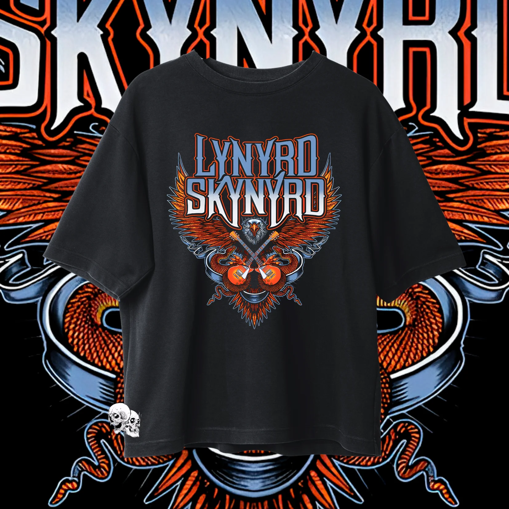 

Y2k Retro Top Lynyrd Skynyrd 50th Tour Creative - Inspired Graphic Featuring Music Art for Fans Lynyrd Skynyrd T Shirts Unisex
