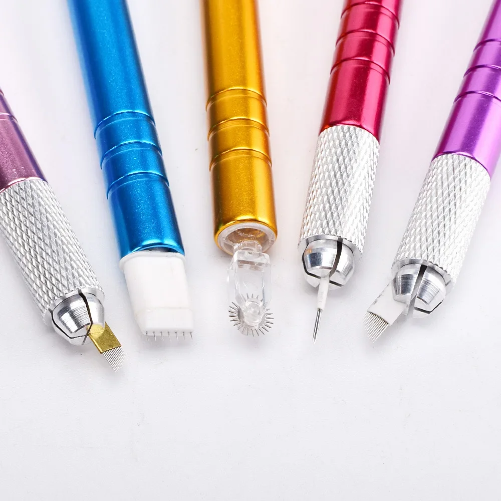 Eyebrow Manual Pen Semi Permanent Makeup Eye Brow Eyeliner Lip Tattoo Manual Pen Microblading Pen Tattoo Supply 1pcs