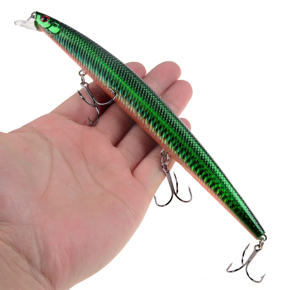 16 Farben 18cm 24g Elritze Angel köder Laser Kurbel köder harter künstlicher Köder Kunststoff großer gefälschter Fisch lockt Seefisch köder