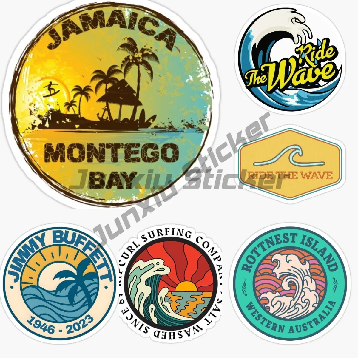 

Funny JAMAICA Surfing Wave Decor SURF Aufkleber Car Sticker Vinyl Styling Decal Silhouette Extreme Movement