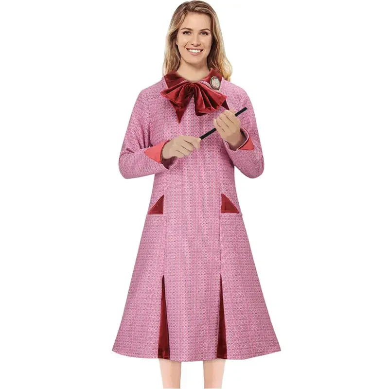 

Dolres Umbridge dress Cosplay Costume magic amave Halloween outfits party fancy dress