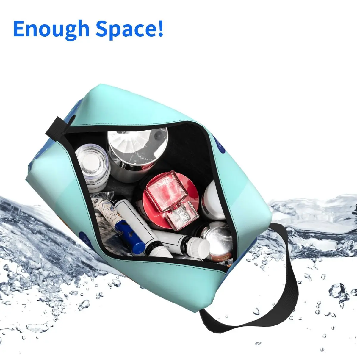 شريف لابرادور حقائب مستحضرات التجميل النسائية السفر ماكياج المنظم الحقيبة أدوات الزينة تخزين Dopp عدة صندوق مقلمة