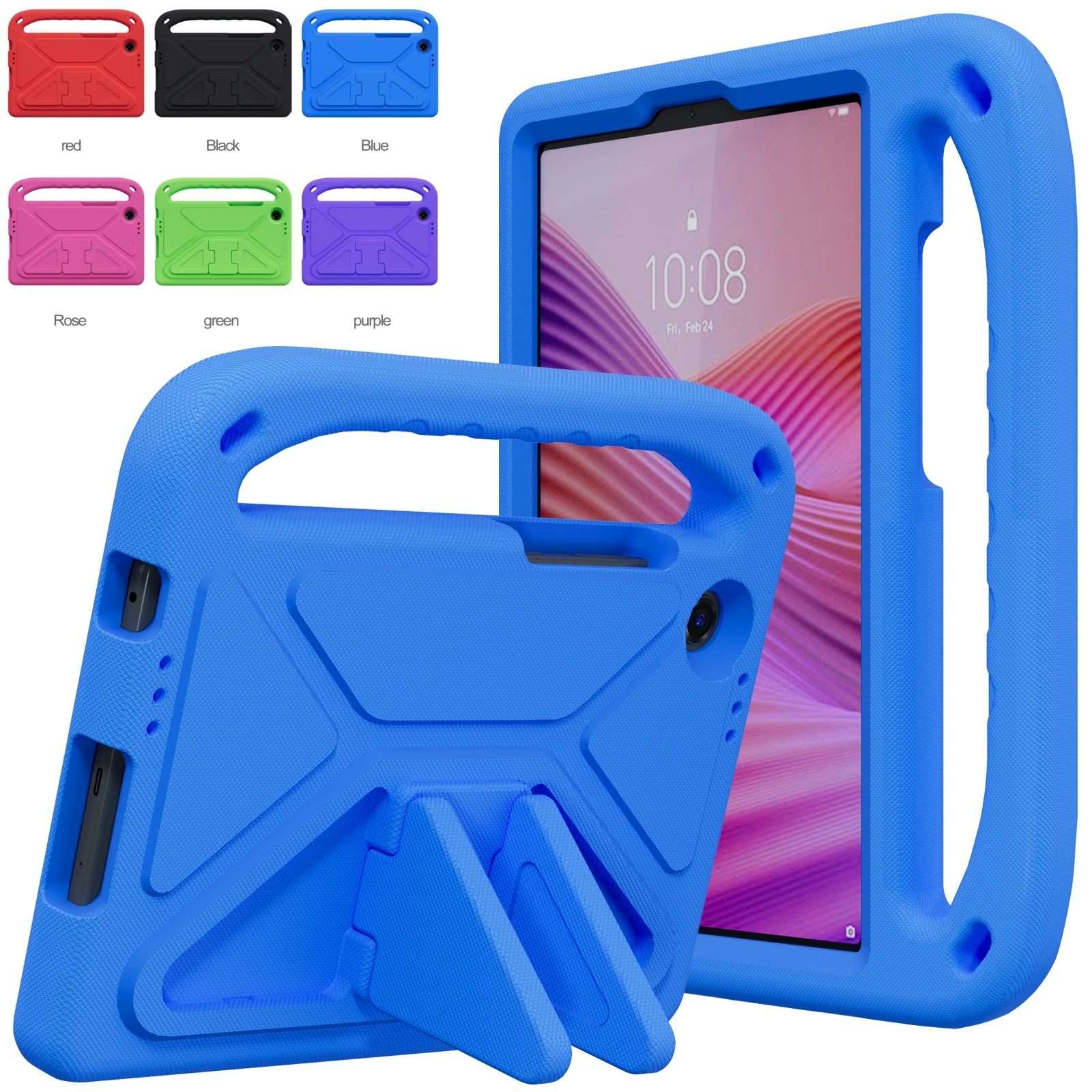 

Чехол для Lenovo Tab One K9 8,7 дюйма TB305ZU TB305FU 2025 8,7 дюйма, противоударный детский чехол с мультяшным держателем, чехол из ЭВА с ручкой и подставкой # Р