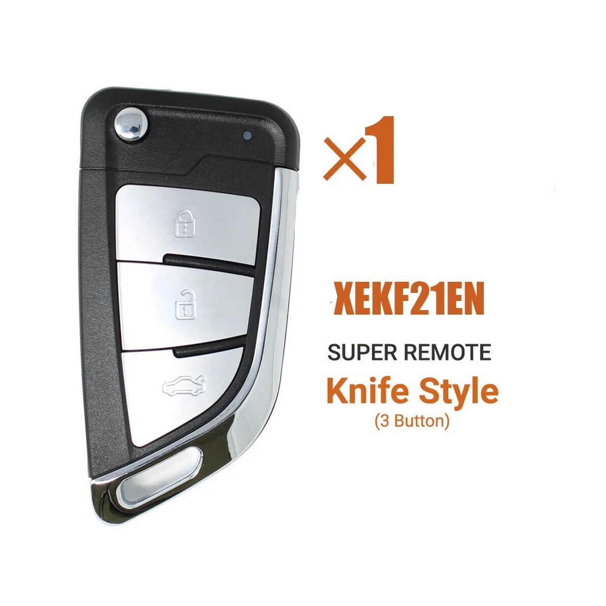 XEKF21EN Universal Super Key Fob Flip 3 Buttons Knife Style Built-In Super Chip for VVDI Key