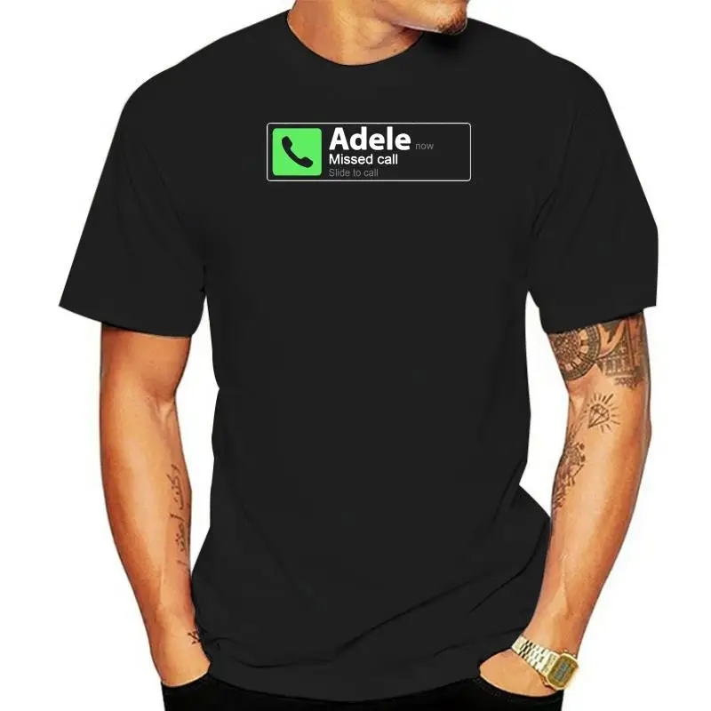 Missed Call Adele T-Shirts Hiphop Designer Pattern Costume T Shirt Trendy Plus Size 3xl Spring Autumn Better