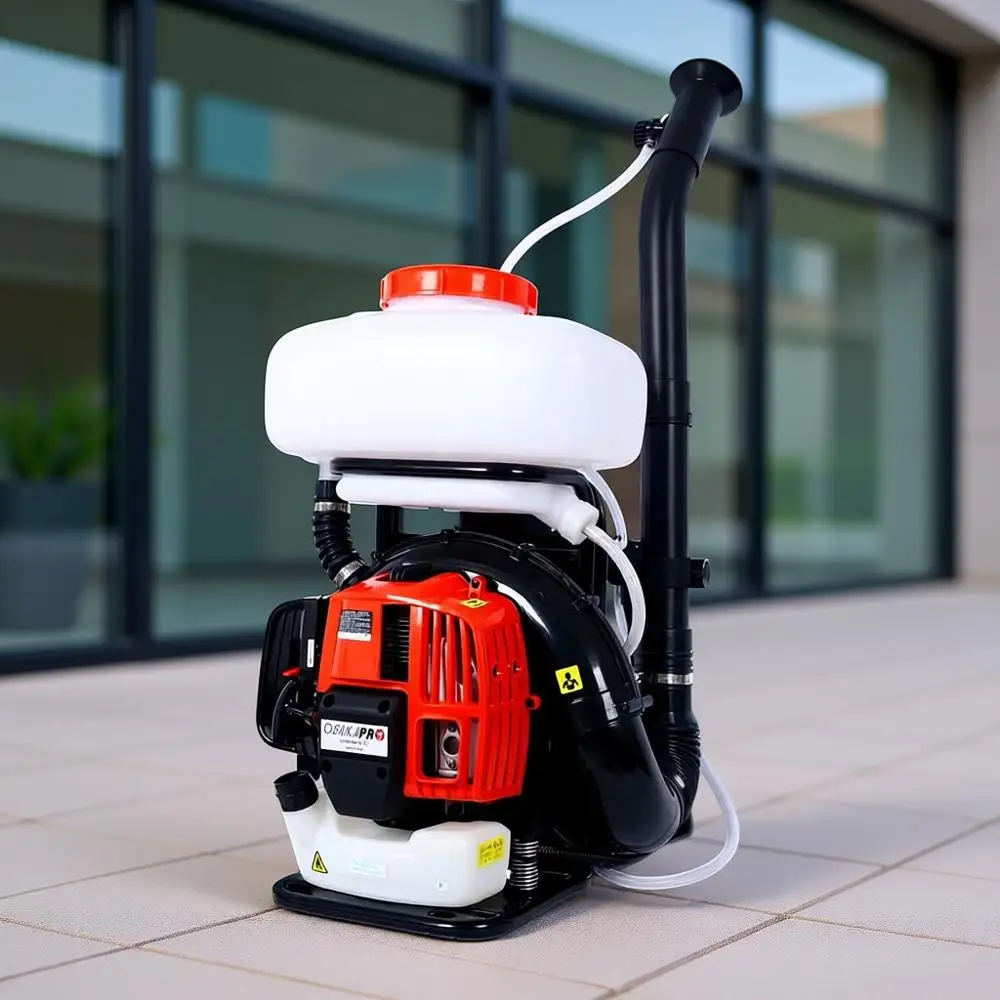 Pulverizador de mochila de gas de 2 tiempos de 14L con motor de 51,7 cc para pulverización de pesticidas agrícolas y jardines de alta presión