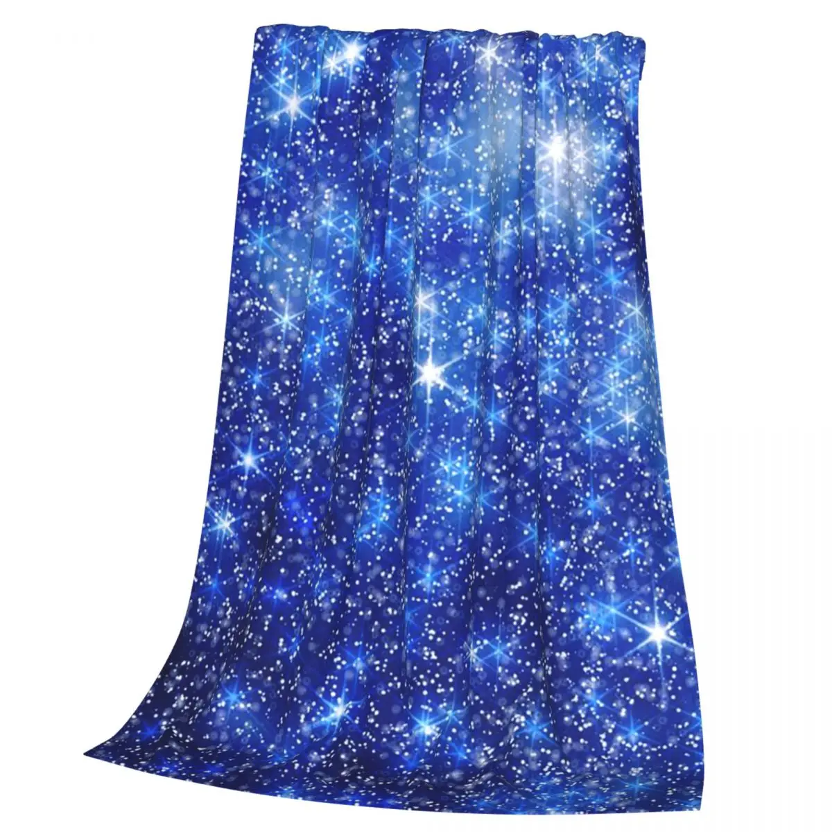 Elegant Starry Night Glowing Starry Sky Design 7 Blankets Soft Warm Flannel Throw Blanket Cover for Bed Travel Home Couch