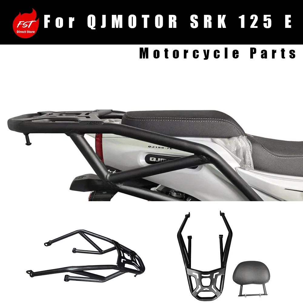 Thickened Rear Luggage Rack Modification Parts with Grab Handle for QJMOTOR Little Hero QJ150-7E