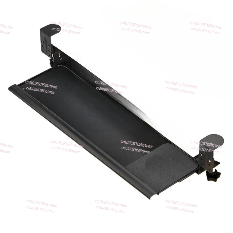 

Office desktop non-punching all-steel keyboard mouse bracket desk slide rail retractable drawer storage rack