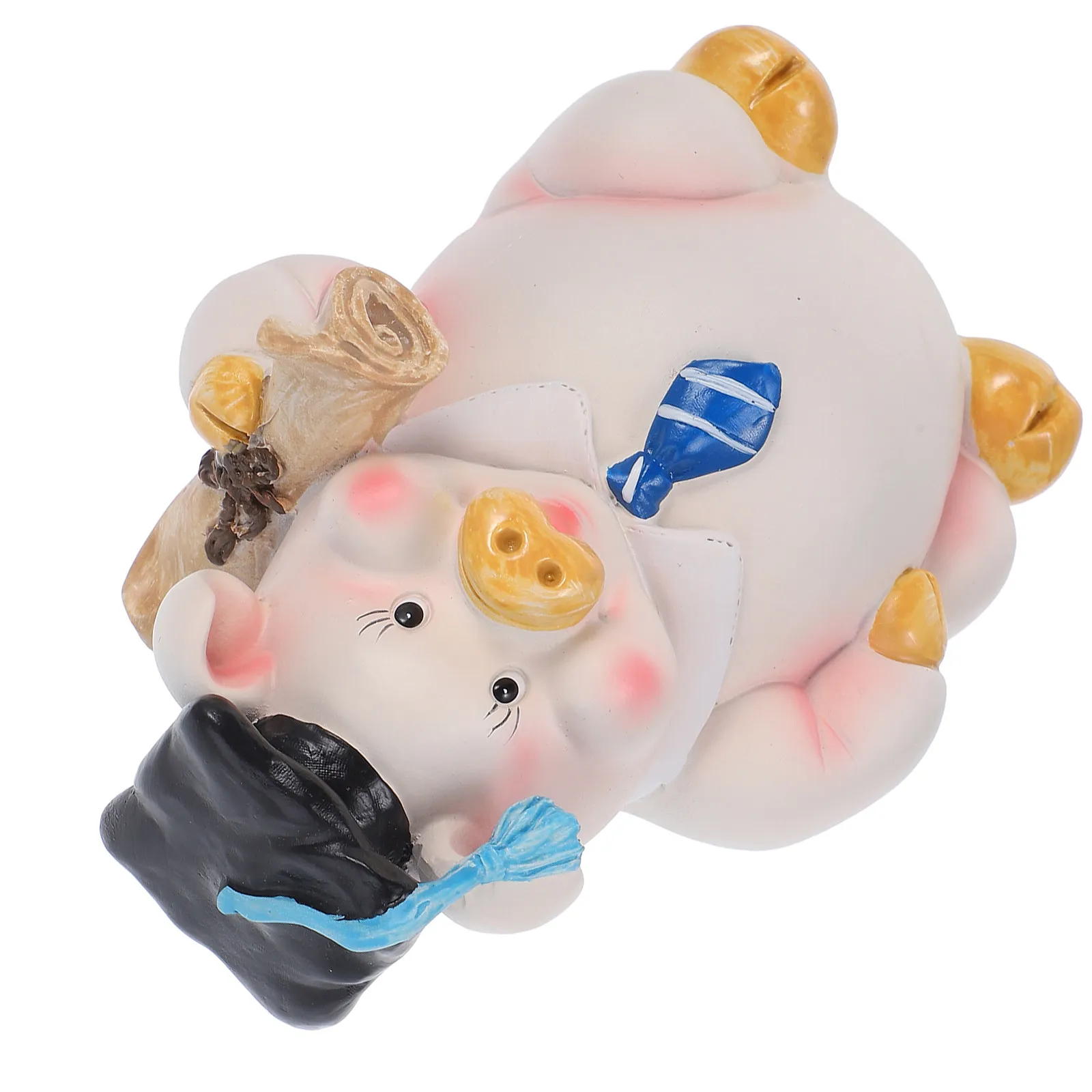 Cute Piggy Bank Resin Pig Shaped Coin Money Bank Savings Birthday Party Favors Desktop Ornament Cash Saving Pot