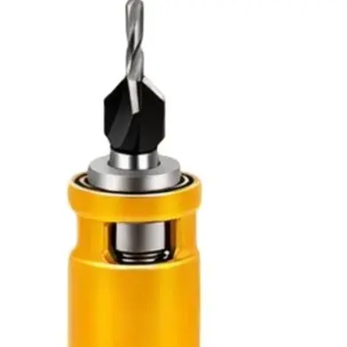 Adjustable For Semi Auto Countersink Drill Bit 6.35mm Hex Shank 90 Degree For Woodworking Screw Hole Drilling Tool
