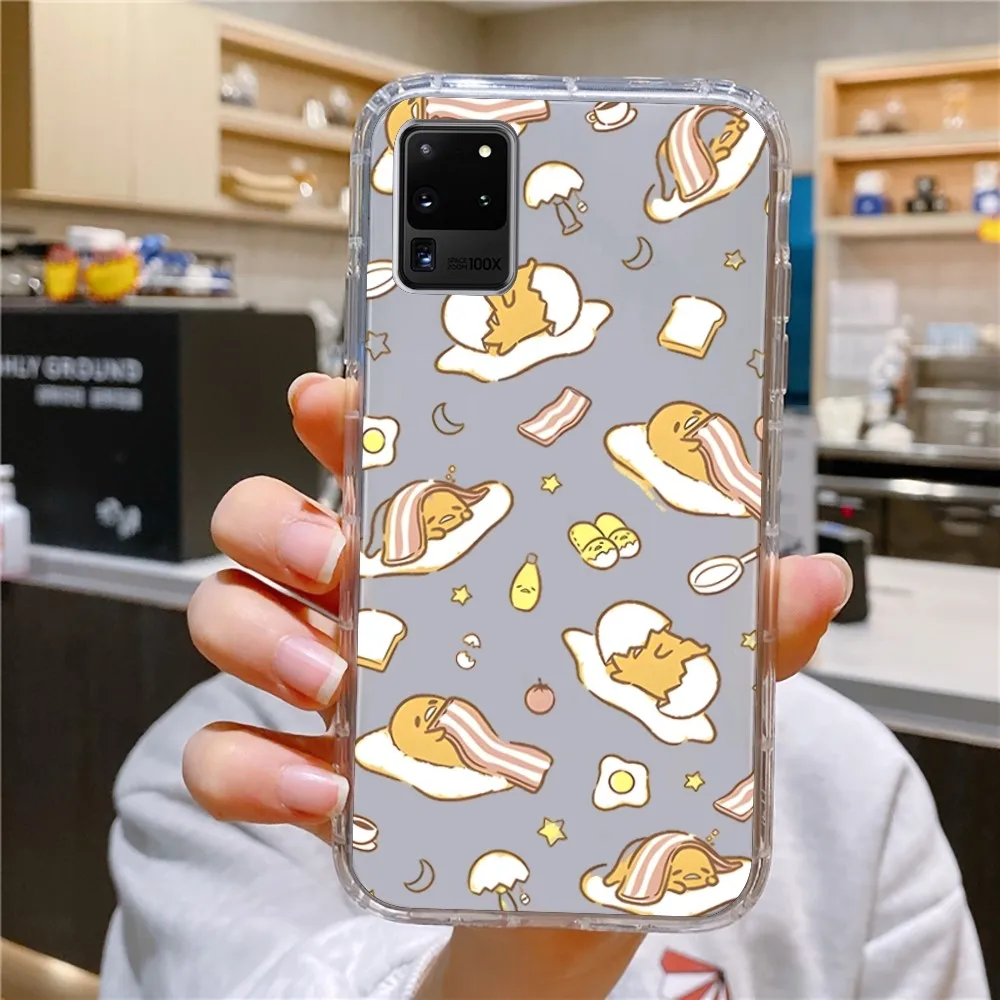 Cartoon G-Gudetama Phone Case For Samsung Galaxy A52 A12 A51 S21 Edge S22ULTRA S23 S20LITE Plus ultra Transparent Cover