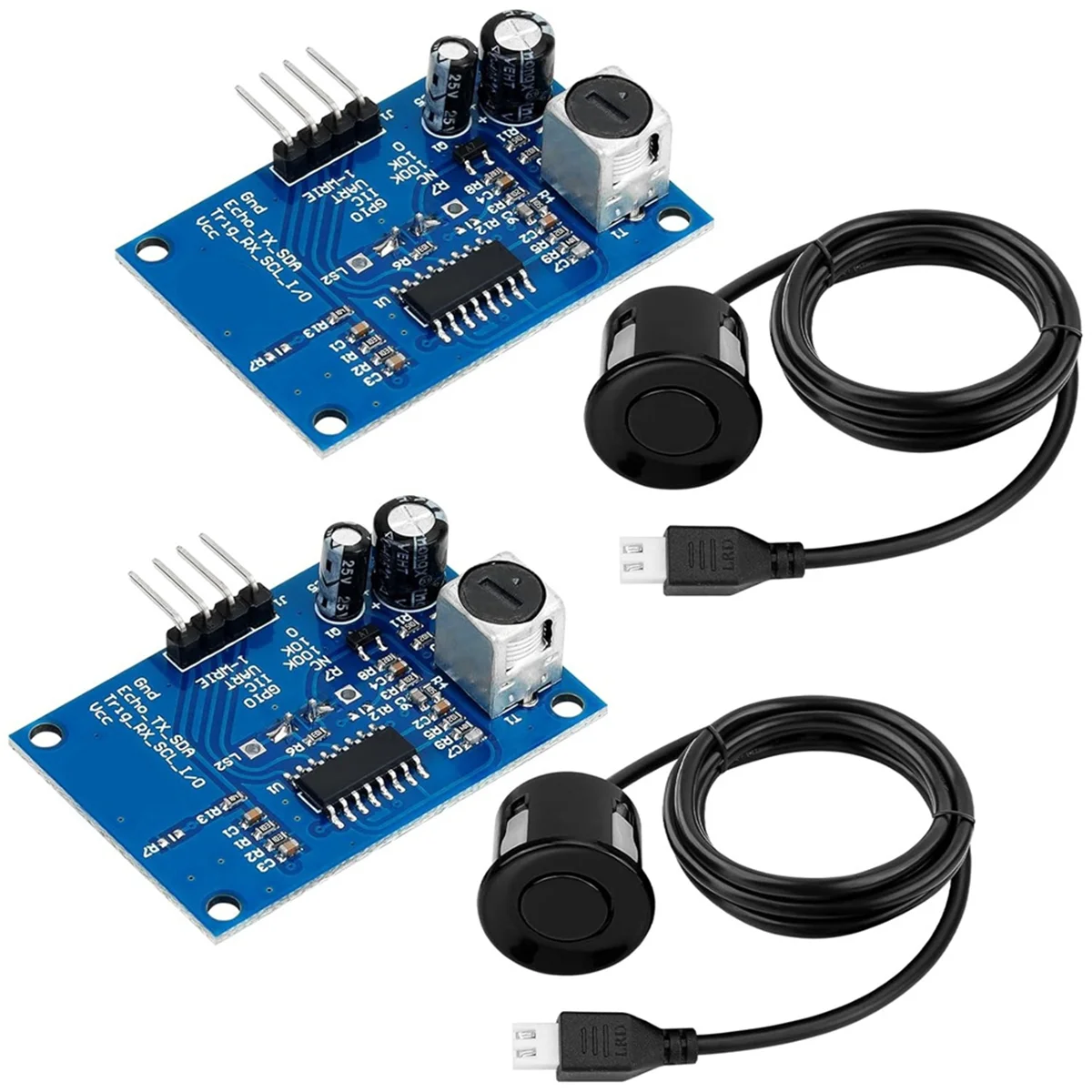 A79G 2 個超音波距離センサー距離測定障害物回避産業用制御 -SR04T