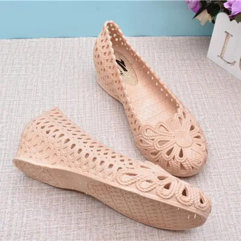 صنادل شاطئ صلبة مجوفة للنساء ، أسافين نسائية ، أحذية منصة ، قباقيب بغال ، سهلة الارتداء ، نعل ناعم ، صيف ، 36-40