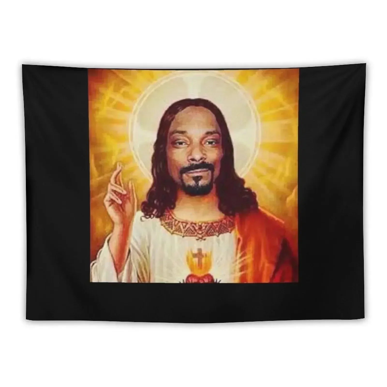 

Snóóp Dógg góes jesus Tapestry Decoration Aesthetic Wall Art Luxury Living Room Decoration Bedroom Deco Tapestry