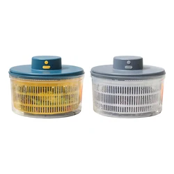 Fruit Vegetable Household Salad Dehydrator Multifunctional Salad Spinner Rechargeable Lettuce Dryer Easy To Use for Fresh Crisp