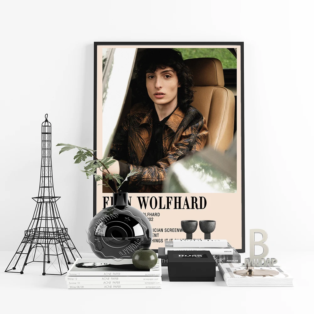 Finn Wolfhard Actor Singer Print Poster Modern Wall Art Pictures Canvas Painting Fans Room Home Decoration