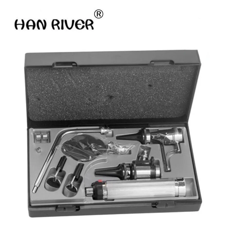 

Made of high quality stainless steel combination of the five official checkers audioscope fundus mirror ear muzzle laryngoscop
