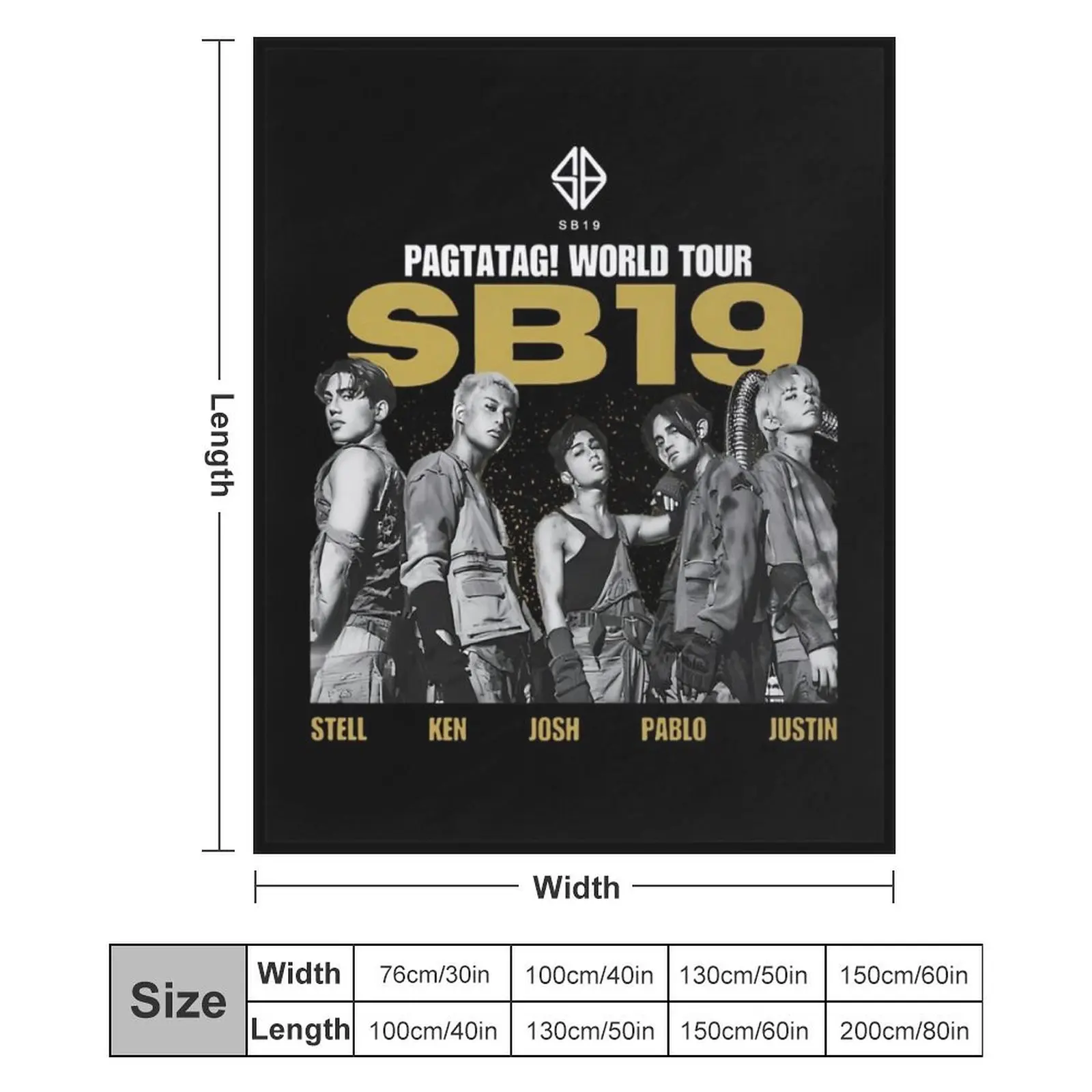 SB19 World Tour Throw Blanket