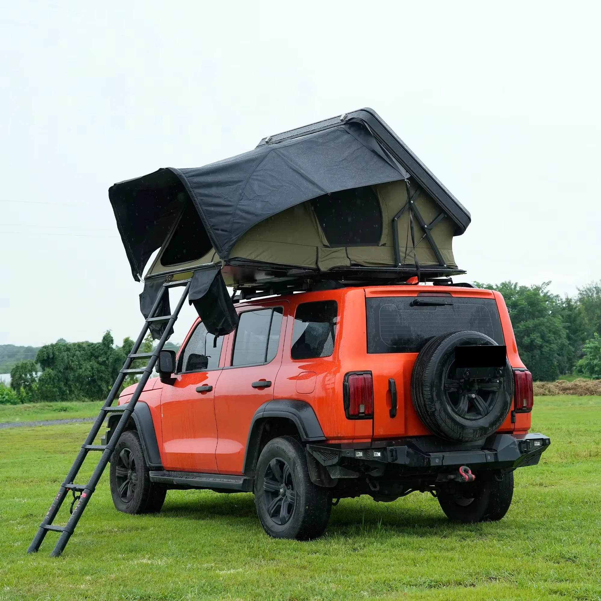 

High Quality 1-3 Person Hard Shell Aluminum Roof Top Tent for Car Rooftop Camping