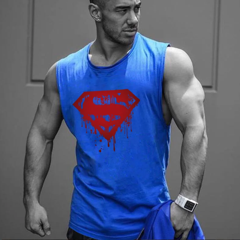 Brand Fashion Fitness Stringer Gym Tank Top Men Summer Clothing Running Workout Singlets Sleeveless Muscle Shirt  Vest