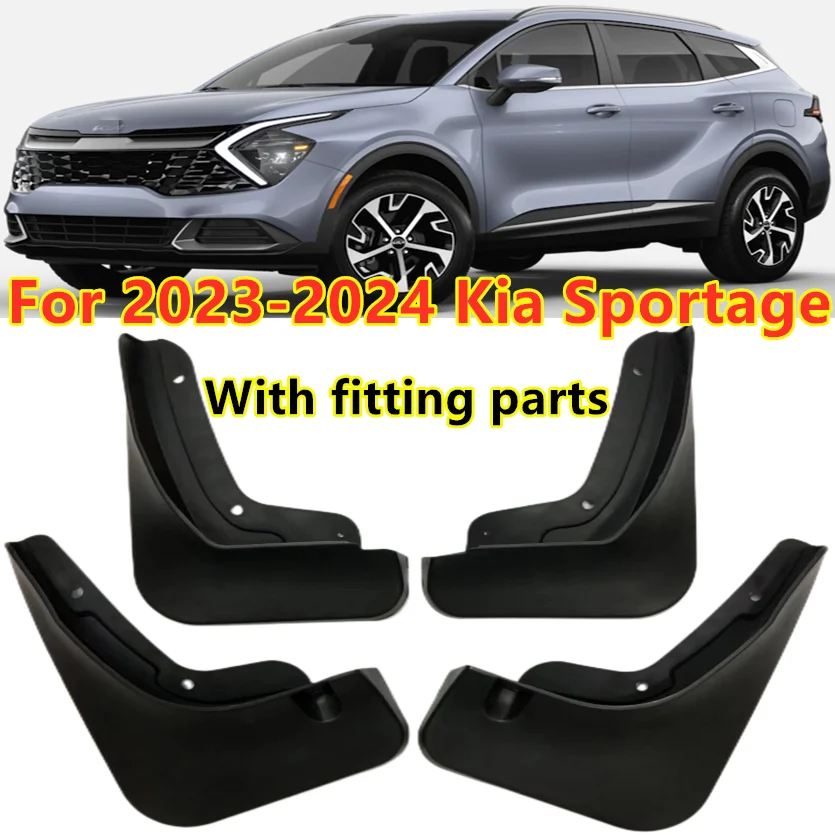 

4Pcs Front Rear Splash Fender Mud Flaps Guards For 2023-2024 Kia Sportage