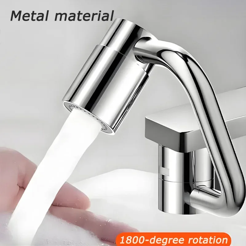 

2/1Pcs 1080 Degree Swivel Stainless Steel Kitchen Faucet Extender Universal Dual Mode Bathroom Sink Accessories with Adapter