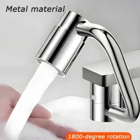 Extensor de grifo de cocina de acero inoxidable, giratorio de 1080 grados, Universal, modo Dual, accesorios para lavabo de baño con adaptador, 2/1 Uds.