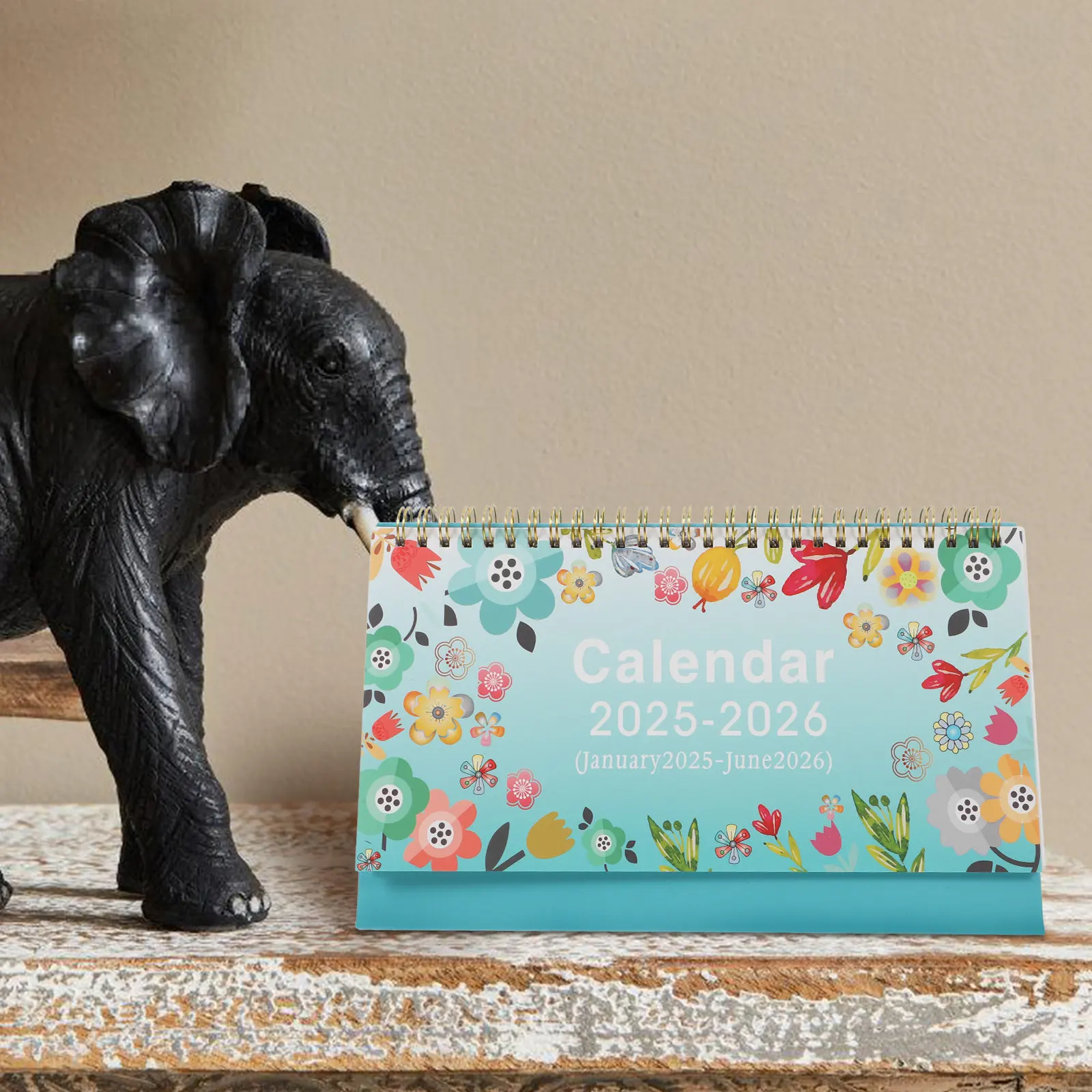 

Desk Calendar Standing Flip Small Monthly Desktop Calendar for Desk Decor Portable Date Marking Planner
