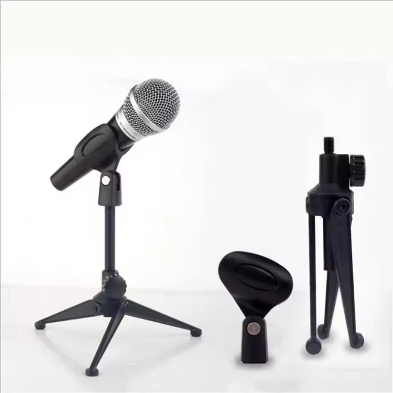 Universal Adjustable Microphone Stand Portable For Live Streaming Recording Karaoke Lifting And Weighting Disc Base Shockproof