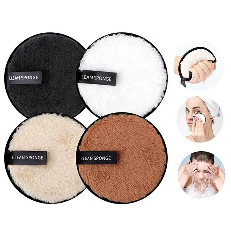 1Pc Microfiber Facial Cleaner Towels Remover Face Cleansing Towel Reusable Cosmetic Puff Cotton Pad For Makeup Tools