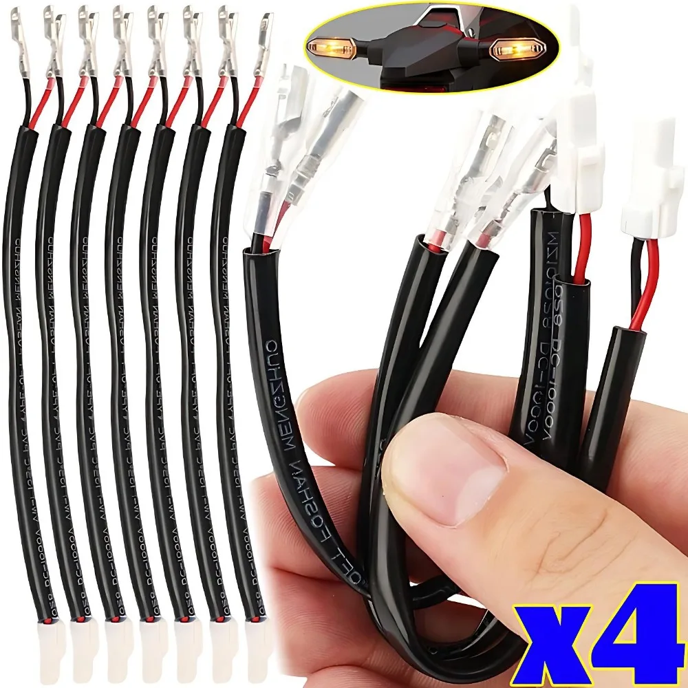 

Кабель-адаптер для мотоциклетных поворотников, 2-контактный, нейлоновый, Plug and Play, 18 см, для европейских внедорожных мотоциклов