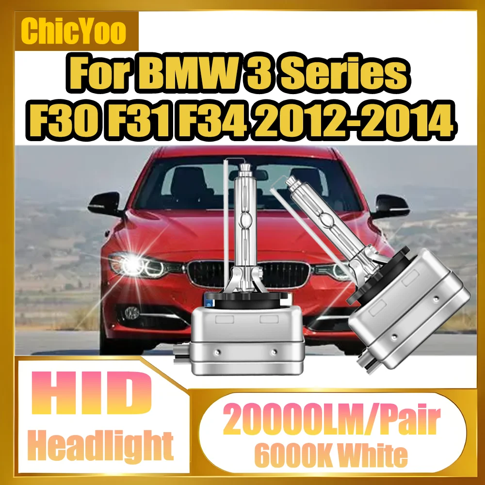 

35W D1S HID Xenon Headlamp Bulbs Car Front Lights 20000LM Canbus LED Headlights 6000K 12V For BMW 3 Series F30 F31 F34 2012-2014
