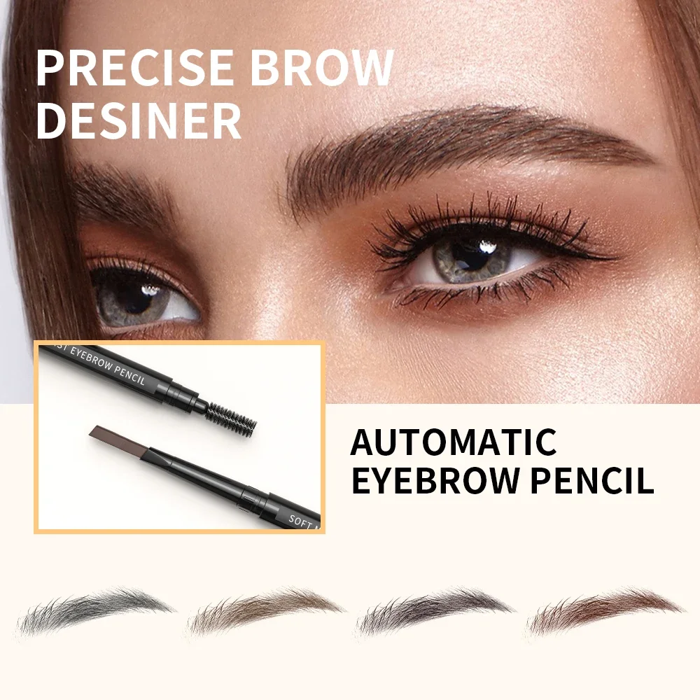 StarColors Long-lasting Women Eyebrow Pencil Soft Brow Brush Smooth Paste False Eyelash Beginner Makeup Tools Wholesale Tint