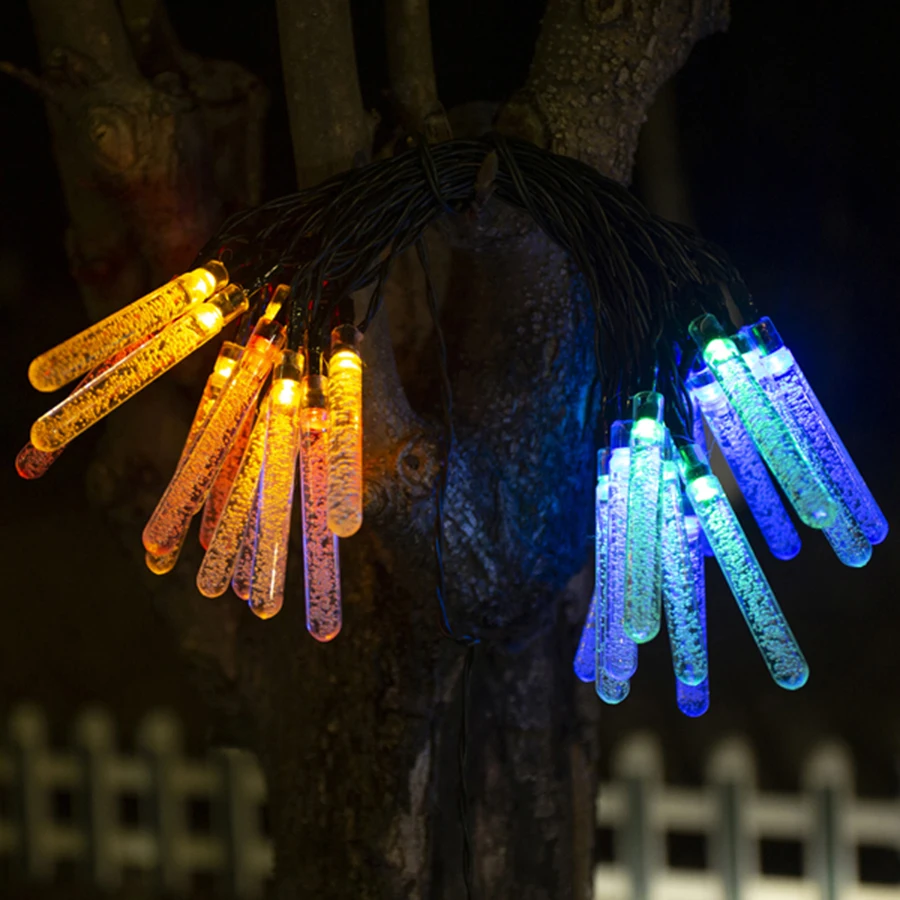 LED Bubble Bar Column Light String Outdoor Waterproof Courtyard Garden Indoor Decorative Light
