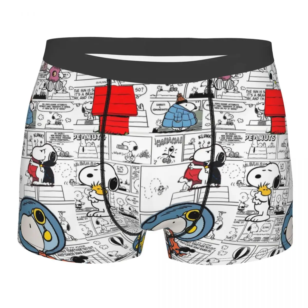

Пользовательские милые мультяшные шорты-боксеры S-Snoopys для Homme, нижнее белье с 3D принтом, трусы, мягкие трусы