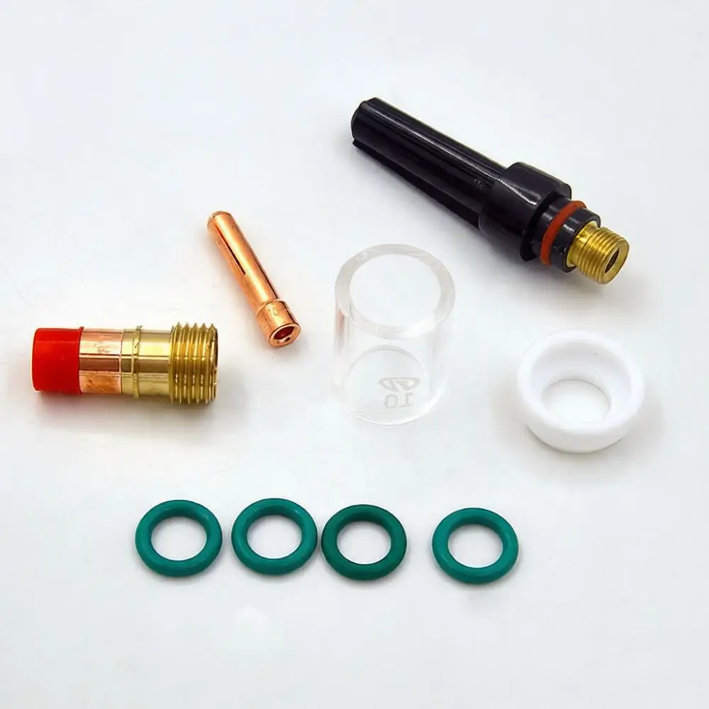 TIG Welding Torch Consumables Fit For WP17 WP18 WP26 Series Argon Arc Welder Components Tungsten Electrode Holder Nozzle Kit