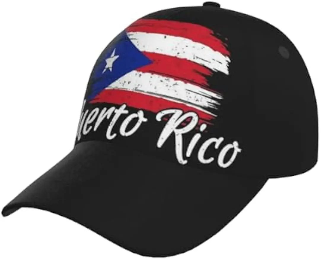 Puerto Rico Flag Cap Puerto Rico Baseball Cap Puerto Sun Hat Adjustable Cap Flag Hat Trucker Hat for Women Men